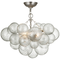 Load image into Gallery viewer, Talia Small Semi-Flush Mount - Burnished Silver Leaf