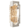 Load image into Gallery viewer, Terra 11.75" Wall Sconce - Silver Leaf with Antique Gold Leaf Glass