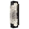 Load image into Gallery viewer, Terra 15.75" Outdoor/Indoor Wall Sconce - Hand Rubbed Black Iron with Clear Glass