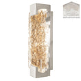 Load image into Gallery viewer, Terra 15.75" Wall Sconce - Silver Leaf with Clear Glass