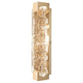 Load image into Gallery viewer, Terra 21.75" Wall Sconce - Gold Leaf with Highlighted Antique Gold Leaf Glass