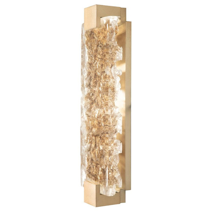 Terra 21.75" Wall Sconce - Gold Leaf with Highlighted Antique Gold Leaf Glass