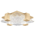 Load image into Gallery viewer, Terra Semi Flush Mount - Gold Leaf with Clear Glass