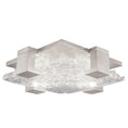 Load image into Gallery viewer, Terra Semi Flush Mount - Silver Leaf with Clear Glass