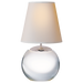 Terri Large Round Table Lamp - Crystal