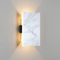 Load image into Gallery viewer, Tersus LED Wall Sconce - Marble/Dark Stained Walnut