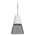 Load image into Gallery viewer, Timo 6 Mini Pendant Light Smoke/White Satin Nickel