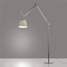 Tolomeo Small Mega Floor Lamp - Aluminum Finish Parchment Shade