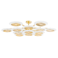 Load image into Gallery viewer, Topaz Large Chandelier - Polished Brass Finish