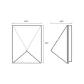 Load image into Gallery viewer, Triform Compact Outdoor LED Wall Sconce - Diagram