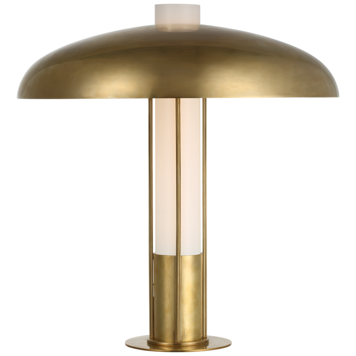 Troye Medium Table Lamp - Antique-Burnished Brass Finish with Antique-Burnished Brass Shade