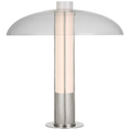 Load image into Gallery viewer, Troye Medium Table Lamp - Polished Nickel Finish with Clear Glass Shade