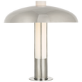 Load image into Gallery viewer, Troye Medium Table Lamp - Polished Nickel Finish with Polished Nickel Shade
