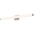 Load image into Gallery viewer, Tubo 32" Slim LED Bath Bar - Satin Nickel Finish (Drum Trim)