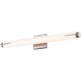 Load image into Gallery viewer, Tubo 24" Slim LED Bath Bar - Satin Nickel Finish (Spine Trim)