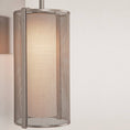 Load image into Gallery viewer, Uptown Mesh Indoor Sconce - Metallic Beige Silver/Frosted Glass
