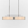 Load image into Gallery viewer, Urban Loft Parallel Linear Suspension Light - Oil Rubbed Bronze/Ivory Wisp