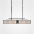 Load image into Gallery viewer, Urban Loft Parallel Linear Suspension Light - Gunmetal/Frosted Granite