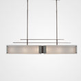 Load image into Gallery viewer, Urban Loft Parallel Linear Suspension Light - Satin Nickel/Frosted Granite
