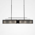 Load image into Gallery viewer, Urban Loft Parallel Linear Suspension Light - Gunmetal/Smoke Granite