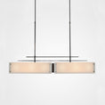 Load image into Gallery viewer, Urban Loft Parallel Linear Suspension Light - Gunmetal/Ivory Wisp