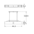 Load image into Gallery viewer, Urban Loft Parallel Linear Suspension Light - Diagram