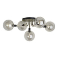 Load image into Gallery viewer, Viaggio Flushmount - Smoke Polished Nickel Finish