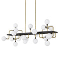 Load image into Gallery viewer, Viaggio Linear Suspension - Opal/Brass Finish