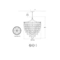 Load image into Gallery viewer, Vacarro Large Chandelier - Diagram