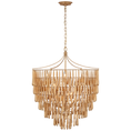 Load image into Gallery viewer, Vacarro Large Chandelier - Antique Gold Leaf Finish
