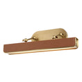 Load image into Gallery viewer, Valise Medium LED Picture Light - Vintage Brass/Cognac Leather