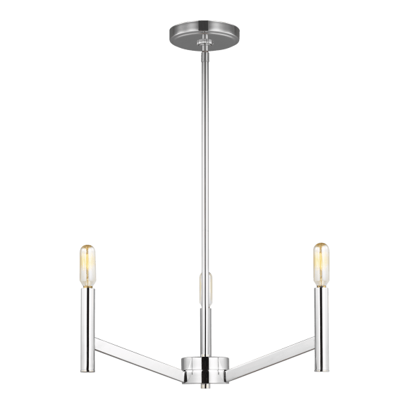 Vector Small Chandelier - Chrome Finish