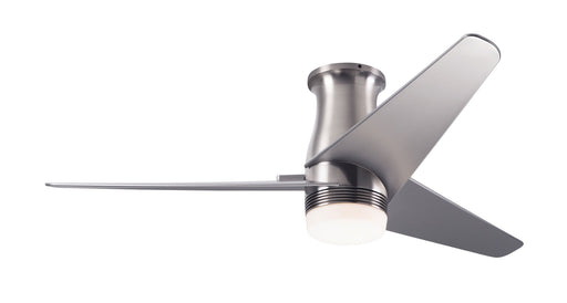Velo DC Flush Ceiling Fan - Nickel Blades (LED Light)