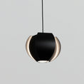 Load image into Gallery viewer, Veris Small Pendant - Matte Black/Matte White Interior