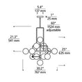 Load image into Gallery viewer, Viaggio Chandelier - Diagram