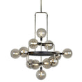 Load image into Gallery viewer, Viaggio Chandelier - Smoke/Polished Nickel Finish