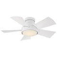 Load image into Gallery viewer, Vox 38" Flush-Mount Smart Ceiling Fan - Matte White