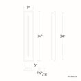 Load image into Gallery viewer, Midnight LED Outdoor Wall Sconce - Diagram