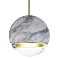 Load image into Gallery viewer, Wandering Star LED Pendant Light - Matte Carrara Marble