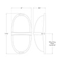 Load image into Gallery viewer, Westbury Double Sconce - Diagram