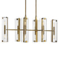 Load image into Gallery viewer, Winfield Linear Suspension - Warm Brass Finish