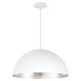 Load image into Gallery viewer, Yolo LED Pendant Light - White/Silver Leaf Finish