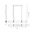 Load image into Gallery viewer, Zhu 59" Linear Suspension - Diagram