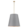 Load image into Gallery viewer, Calor 30" Pendant - Grey/Vintage Brass Finish