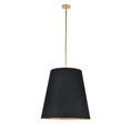 Load image into Gallery viewer, Calor 25" Pendant - Black/Vintage Brass Finish