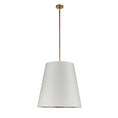 Load image into Gallery viewer, Calor 25" Pendant - White/Vintage Brass Finish