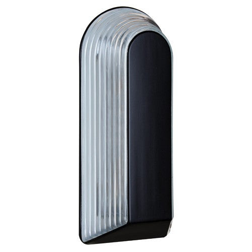 2433 Series Outdoor Wall Sconce - Black Finish Clear Glass
