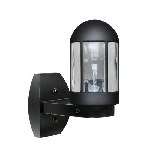 3151 Series Outdoor Wall Sconce - Black Finish Clear Glass