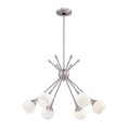 Load image into Gallery viewer, Pontil 6-Light Chandelier - Brushed Nickel Finish