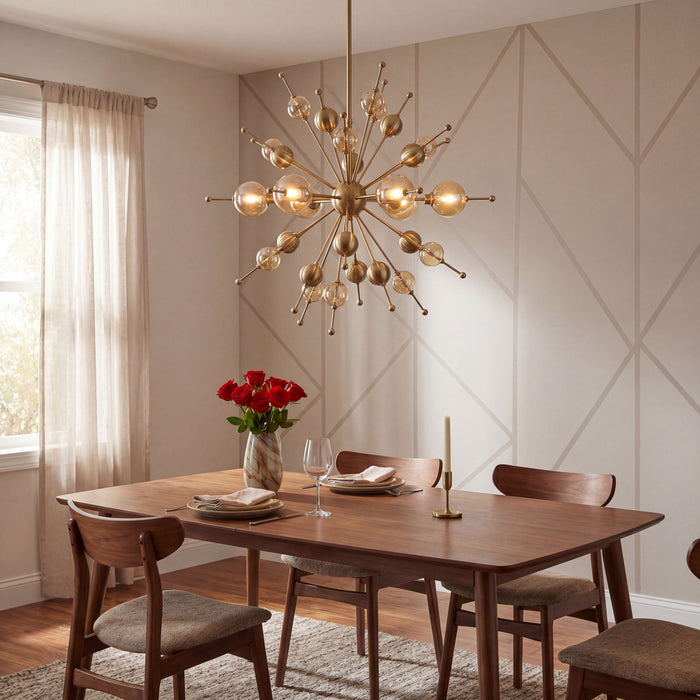 Crescent Starburst Chandelier